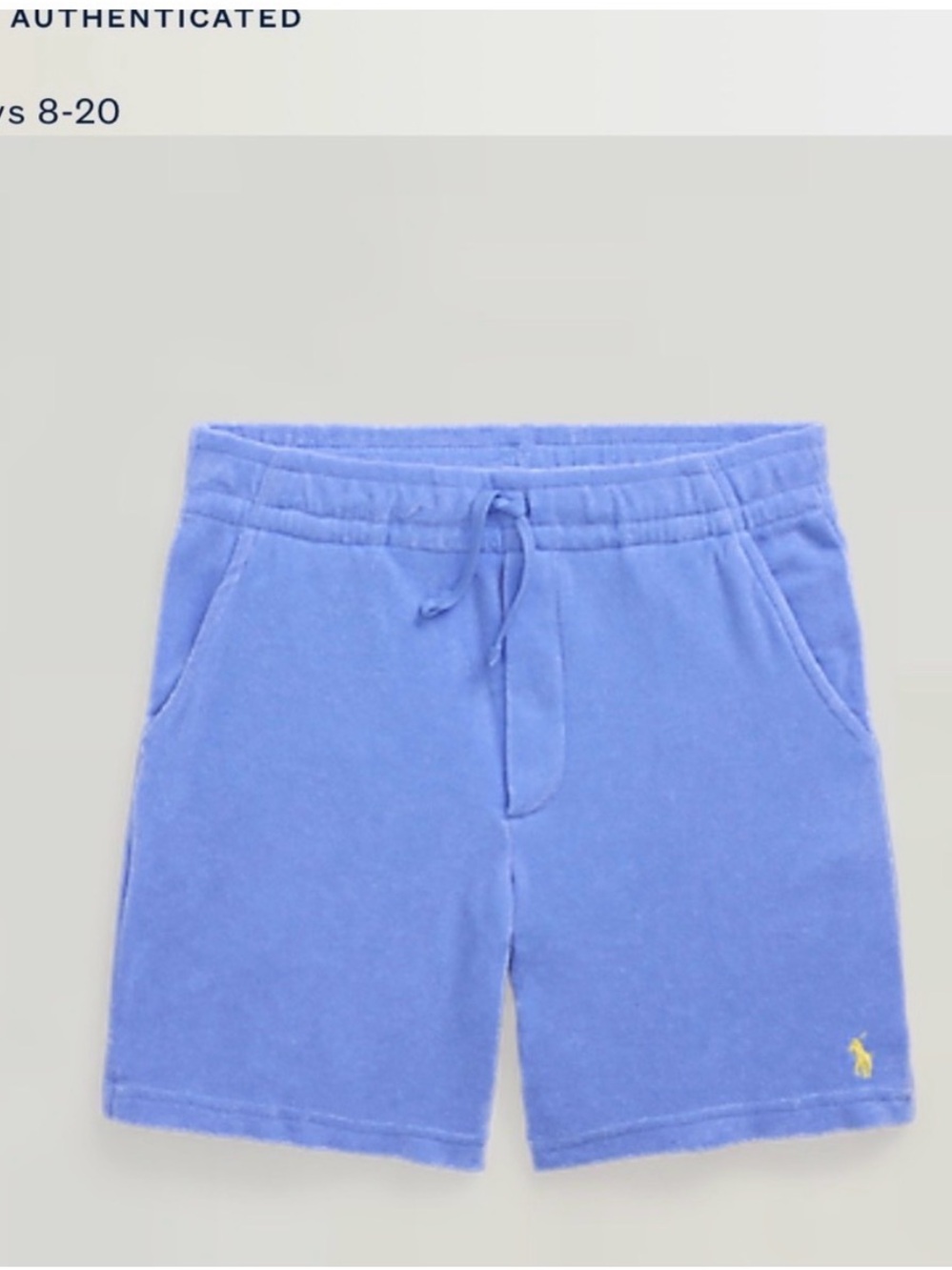 Polo by Ralph Lauren Light Blue Terry Shorts